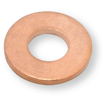 Anilha de cobre 7,3X16X1,5 mm